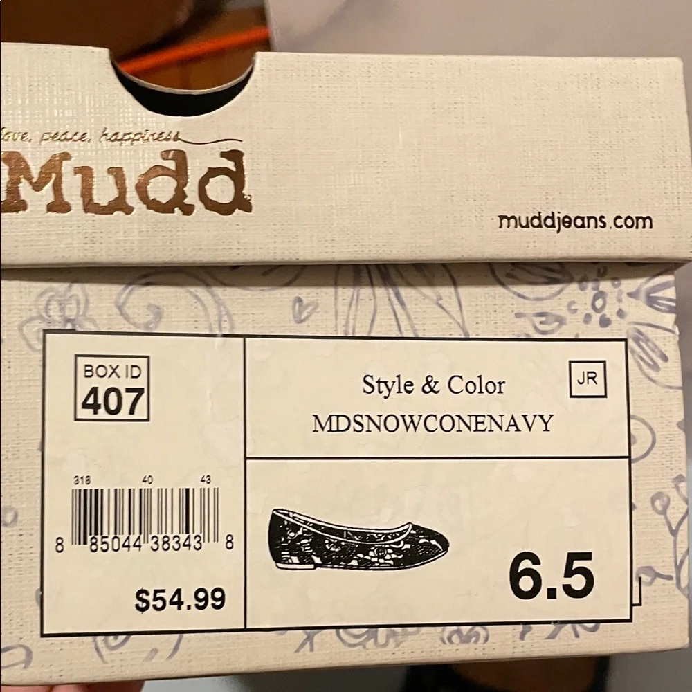 MUDD Navy Blue Lace Ballet Flats Size 6.5 NIB - Picture 9 of 11